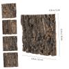 PENIKOKO 4-Piece Natural Cork Bark Terrarium Background, 15 x 15 cm, for Reptiles, Aquariums, and Bearded Dragons, Geckos, and Lizards view 2