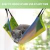 InOmak Green Golf Ball Sunset Printed Cat Hammock, Double-Sided Hanging Bed for Small Dogs and Pets, M view 4