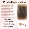 XIIMENALU Afro Kinky Curly Braiding Bulk Hair for Mini Twists, Soft Locs and Dreadlock Repair, T4/27, 8 Inch, Pack of 3 view 2