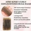 XIIMENALU Afro Kinky Curly Braiding Bulk Hair for Mini Twists, Soft Locs and Dreadlock Repair, T4/27, 8 Inch, Pack of 3 view 3