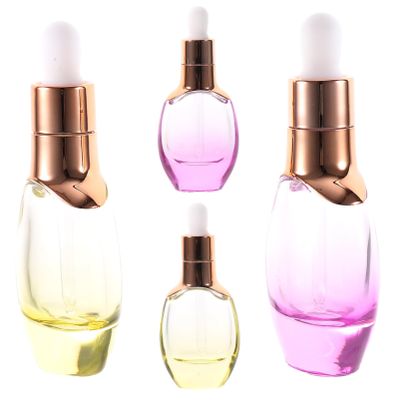 MUSISALY 2 mL Glass Dropper Bottles, 4-Pack, with Bamboo Caps