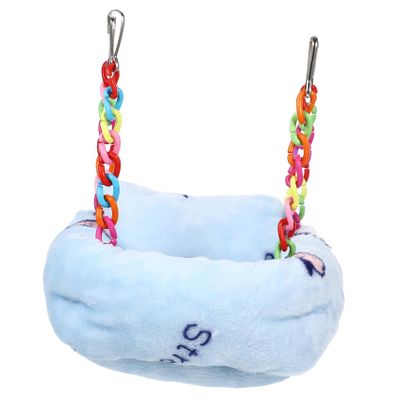 ibasenice Cotton Cage Hammock for Hamsters and Chinchillas with Hamster Bridge
