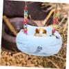 ibasenice Cotton Cage Hammock for Hamsters and Chinchillas with Hamster Bridge view 4