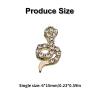 5-Piece 3D Snake Nail Charms view 3