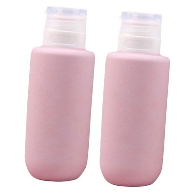 BESTYASH 2-Pack 200 ml Silicone Travel Bottles for Toiletries and Skin Care