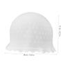 White Silicone Hair Highlighting Cap with Holes for Salon Use view 3