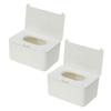 2-Pack Plastic Wet Wipe Dispensers with Lids view 1