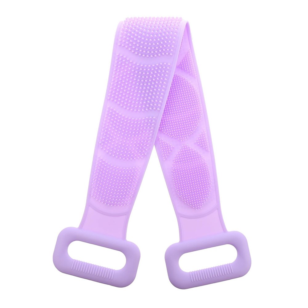 SAFIGLE Silicone Exfoliating Back Scrubber with Handles