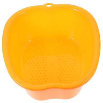 Foot Soaking Tub with Massage Nodes, Orange