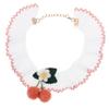 Adjustable Cat Collar with Lace Ornament view 1
