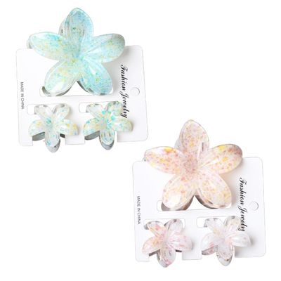 6-Piece Hibiscus Hawaii Hair Clip Set