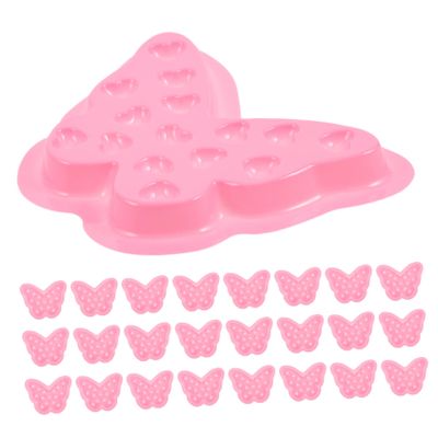 Butterfly-Shaped PVC Eyelash Extension Palette, 100 Pieces