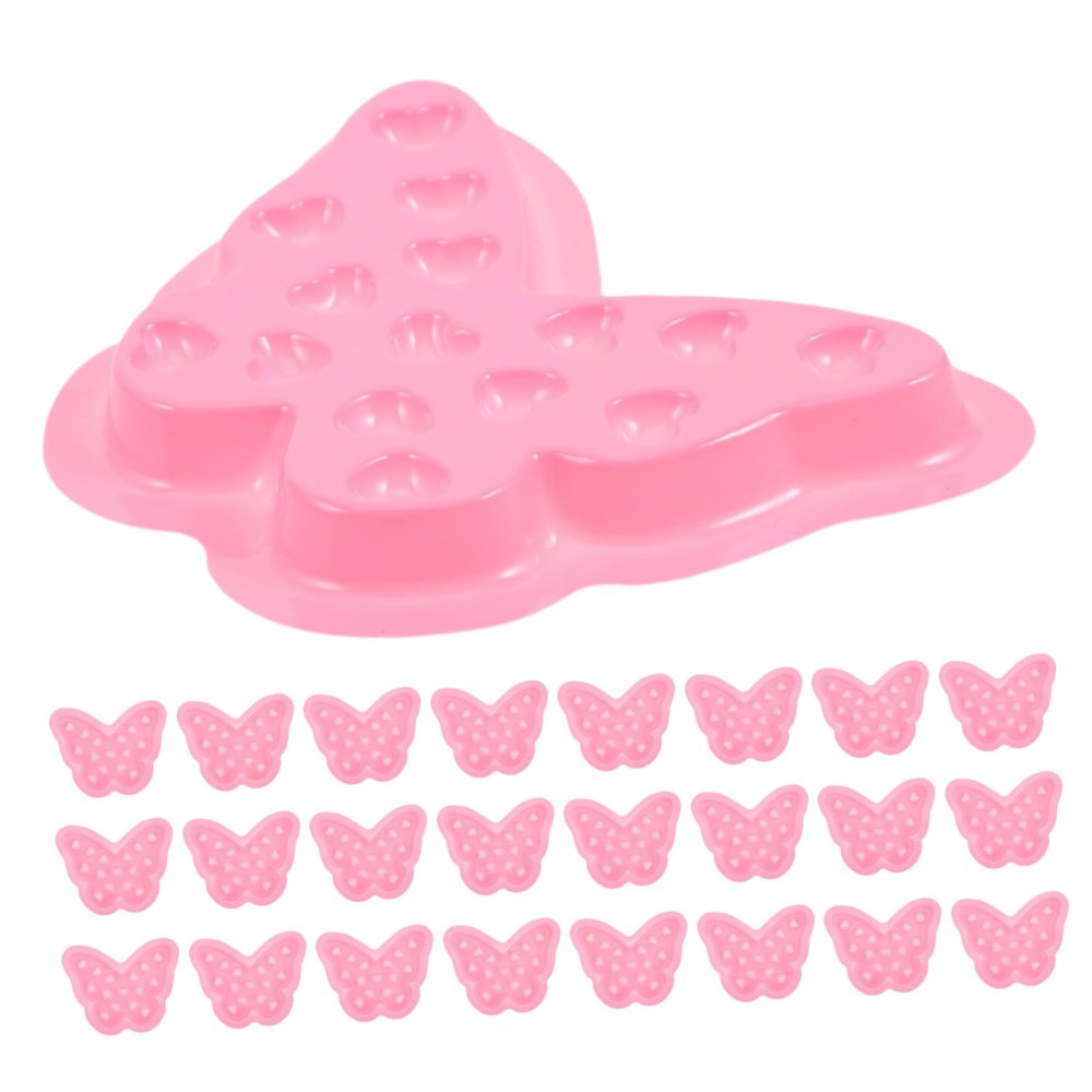 Butterfly-Shaped PVC Eyelash Extension Palette, 100 Pieces