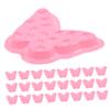 Butterfly-Shaped PVC Eyelash Extension Palette, 100 Pieces view 1