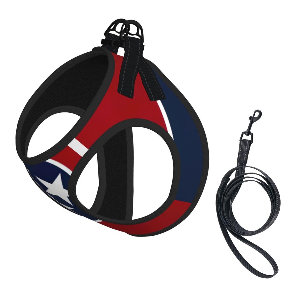 Dog Harness and Leash with Tennessee Flag