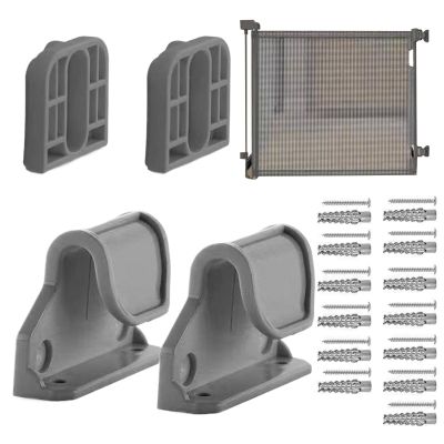 Baby Gate Hardware Mounting Kit with Latches, Brackets, Screws and Extensions