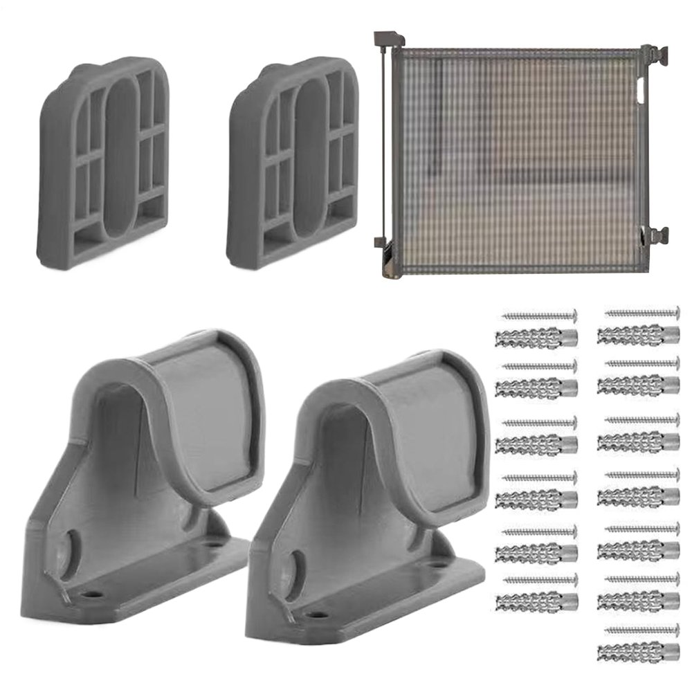 Baby Gate Hardware Mounting Kit with Latches, Brackets, Screws and Extensions