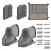 Baby Gate Hardware Mounting Kit with Latches, Brackets, Screws and Extensions view 1
