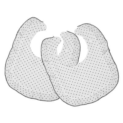 VICASKY 2-Piece U-Shaped Cotton Drool Bibs for Newborns