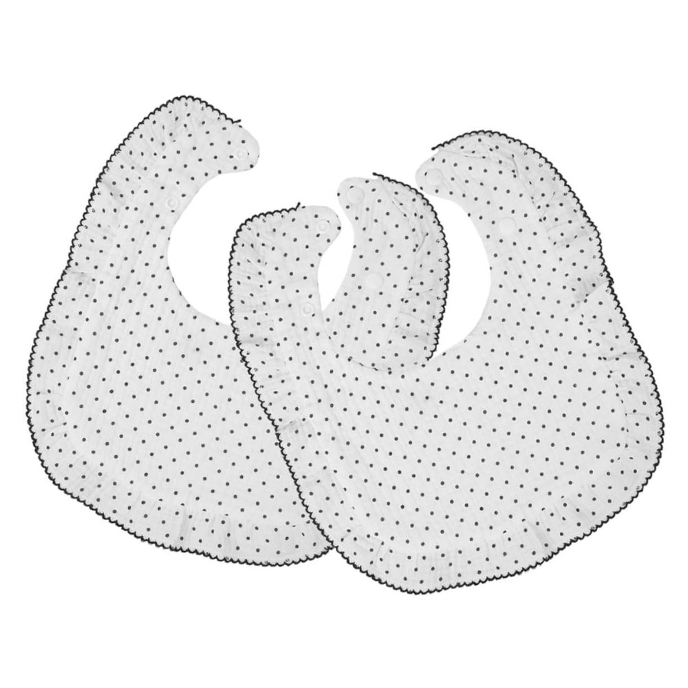 VICASKY 2-Piece U-Shaped Cotton Drool Bibs for Newborns