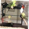 UPKOCH Natural Wood Parrot Perch with Bell view 3