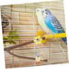 UPKOCH Natural Wood Parrot Perch with Bell view 4