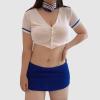 RYTEJFES Women's French Maid Costume Lingerie Outfit view 3