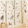 Runtoo Large Birch Tree Wall Decal, Peel-and-Stick Forest Animals, Jungle Decor view 3