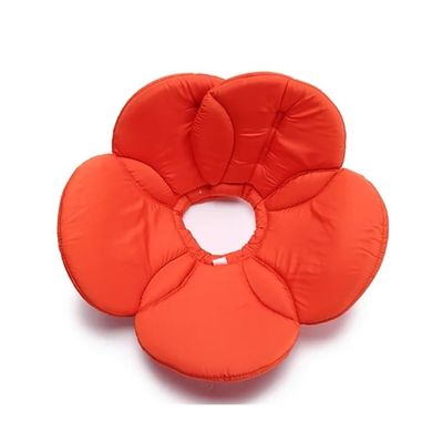 GCYEIDMA Flower-Shaped Recovery Collar for Cats and Dogs, Orange Flower, S
