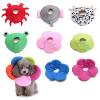 GCYEIDMA Flower-Shaped Recovery Collar for Cats and Dogs, Orange Flower, S view 2