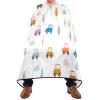 RPLIFE White Cartoon Cars Haircut Apron, Shampoo Cape, Polyester view 2