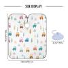 RPLIFE White Cartoon Cars Haircut Apron, Shampoo Cape, Polyester view 3