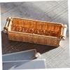 SWOOMEY Medium Handwoven Storage Basket with Wooden Handle view 4