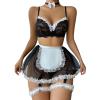 RYTEJFES Sexy Cute Dress Costume for Women, Maid, Nurse, Schoolgirl, Anime Cosplay, XXL view 1