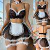 RYTEJFES Sexy Cute Dress Costume for Women, Maid, Nurse, Schoolgirl, Anime Cosplay, XXL view 2