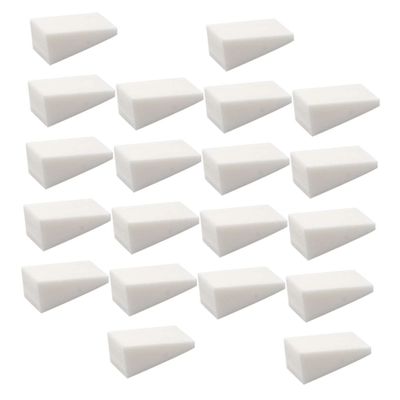 CALLARON 48 White Wedge Makeup Sponges, Washable and Reusable
