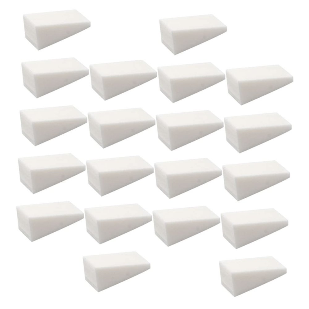 CALLARON 48 White Wedge Makeup Sponges, Washable and Reusable