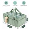 RZXBB Baby Diaper Caddy Organizer with Removable Dividers view 3