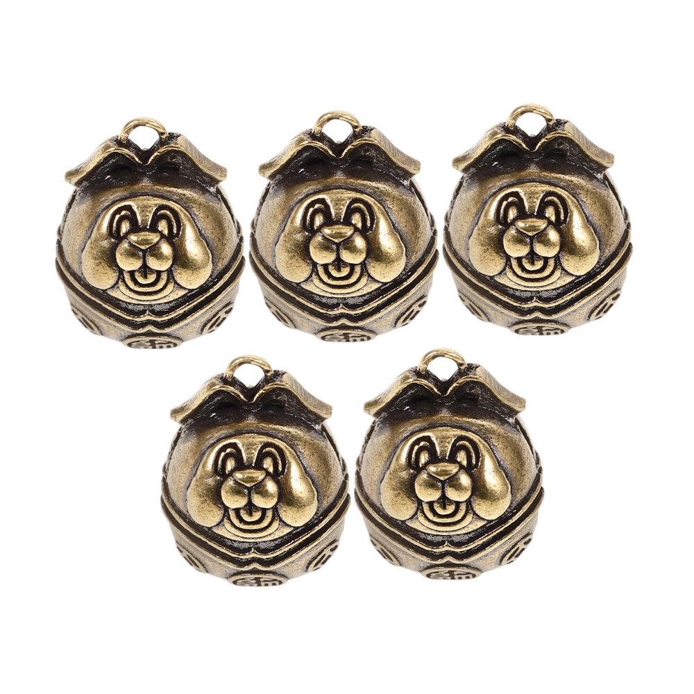 Cabilock 5-Piece Dog Collar Bell Pendant