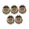 Cabilock 5-Piece Dog Collar Bell Pendant view 1