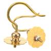 TOYANDONA 2-Piece Brass Hanging Hooks for Quail and Cockatiel Cages view 1