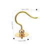 TOYANDONA 2-Piece Brass Hanging Hooks for Quail and Cockatiel Cages view 2