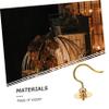 TOYANDONA 2-Piece Brass Hanging Hooks for Quail and Cockatiel Cages view 4