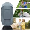 Stroller Sun Shade Canopy with Roll-Down Window view 4