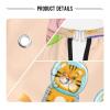 Waterproof Haircut Cape with Cute Cartoon Tiger Astronaut Design, 160 x 140 cm view 3