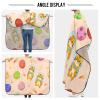Waterproof Haircut Cape with Cute Cartoon Tiger Astronaut Design, 160 x 140 cm view 4