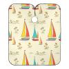 RPLIFE Haircut Cape with Cute Sailboat, Light Yellow view 1