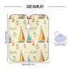 RPLIFE Haircut Cape with Cute Sailboat, Light Yellow view 3