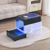 Foldable Enclosed Cat Litter Box with Lid, Drawer, Scratch Mat & Scoop view 2