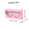 10 Pink Heart Paper Eyelash Boxes for False Eyelashes view 2